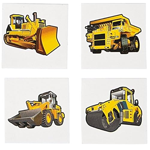 Construction Zone Tattoos (72 Pack) Temporary Tattoo Construction Zone Tattoos (72 Pack) Temporary Tattoo