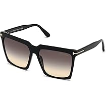 Amazon.com: Tom Ford Sabrina FT0764 01B 58MM Shiny Black