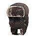 YING LAN Unisex Kids Girls Boys Faux Fur Winter Windproof Outdoor Ski Cap