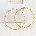 IPINK Hot Selling Simple Big Loop Gold Plated Hoop Earrings Jewelry