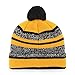 OTS NFL Pittsburgh Steelers Men's Huset Cuff Knit Cap with Pom, Team Color, One Size