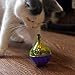 Cat Interactive Toys Treat Dispenser - Cat Food Toys Dispensing Interactive Pet Slow Feeder Toy Cat Chew Non-Toxic Exercise Thinking Improve Intelligence Toy Ball Blue (3.54x2.36inch)