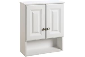 Design House Wyndham Bathroom Wall Cabinet 2-Door, 1-Shelf, 22 x 26, White