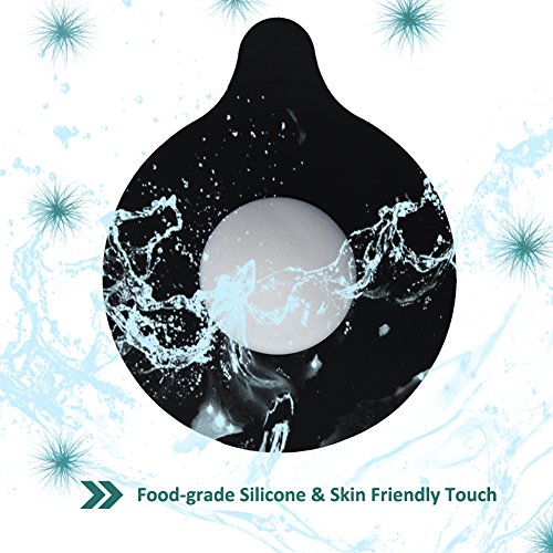 MIBOW Bathtub Drain Tub Stopper Silicone Black