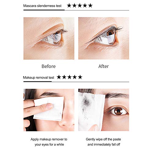 Pengxian New Material 5 Pairs of Non-Magnetic False Eyelashes Set Liquid Magnetic Eyeliner For Use with Magnetic False Lashes Pen with Special Iron Tweezers/Magnetic Eyeliner Look-No Glue Needed