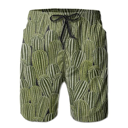 Real Cactus Cacti Men Summer Beach Boardshorts