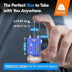 Bright Colors, TSA Approved Cable Luggage Locks 2