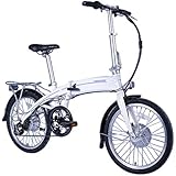 CS-240 Electric Bicycle for Sport, Commuter, Campus. 250W Folding Bike w/Removable 36V Battery, 5 Levels Pedal Assist and Pedal-Free Modes,USB Charging Port, Lightweight 44lbs. Ships Fully Assembled