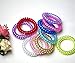 10 Pcs Spiral Traceless Elastic Hair Coils, Colorful Waterproof No Crease Phone Cord Hair Ties for Women Girls (Color A)