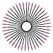 100 PCS Disposable Eyelash Brushes Tools, Hopttreely Premium Mascara Brushes Wands Eyebrow Applicator Makeup Kits (Black-Rose)