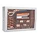 Rose Gold Desk Accessories | 7 Desktop Essentials (44 Items Total) | Office Supply Set & Organizer in Rose Gold Décor