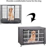 chengsan Dog Crate Cover 30 inch Windproof Breathable Privacy Kennel view 3
