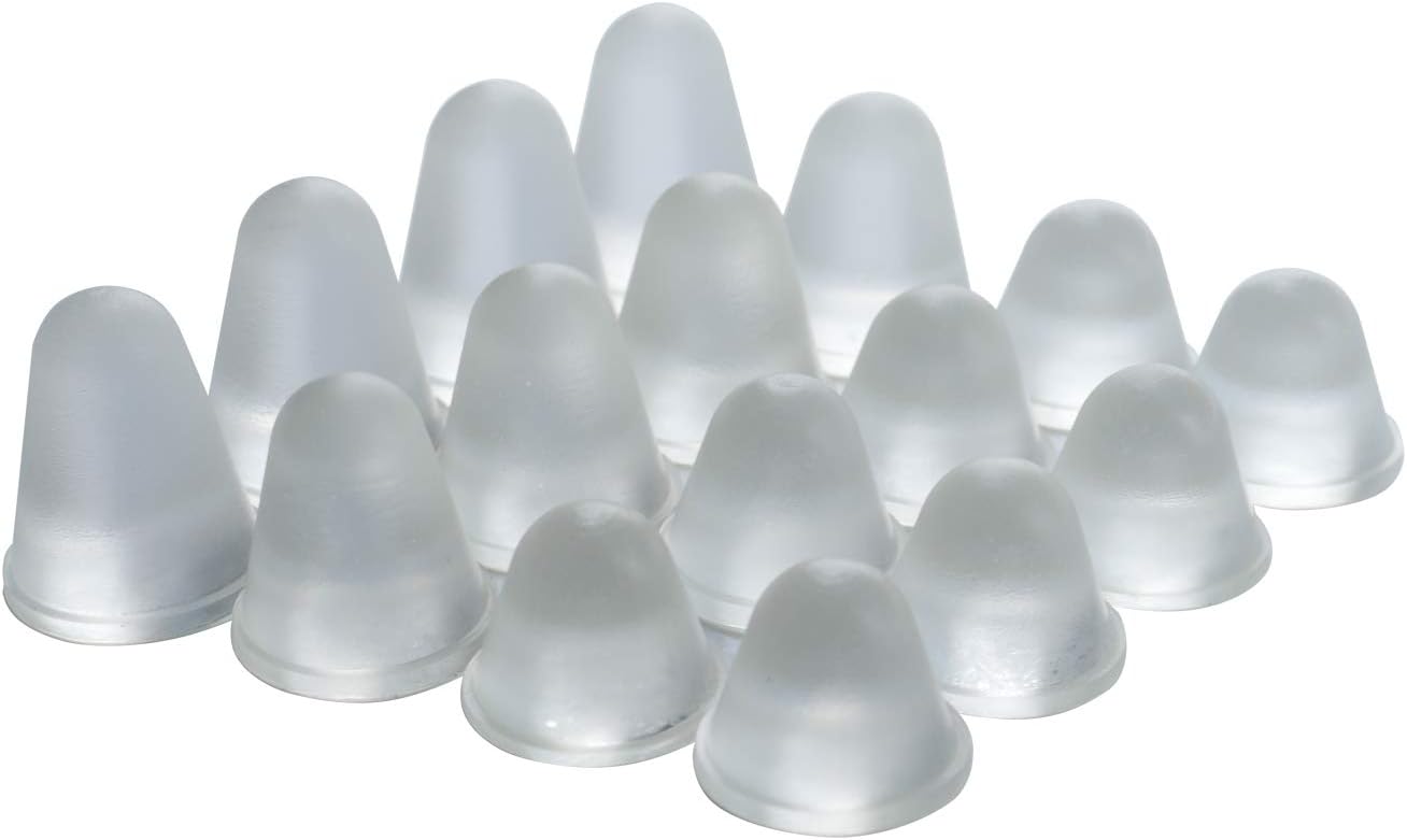 DGQ Cone Shaped Clear Rubber Bumpers 16 PCS Combo Set Tall Rubber