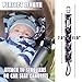 Ava & Kings 4 Pack Pacifier Clip Teething Ring Holder Straps to Sooth Baby Infants and Toddlers - Mixed Designs for Boys or Girls - Soft High Quality Materials & Gripping Clamps - Set 1: Bold in Blue