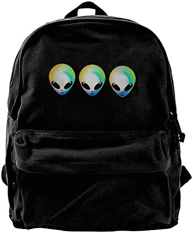 UFO Aliens Believe In Me Canvas Travel Rucksack Backpack Daypack Knapsack Laptop Shoulder Bag