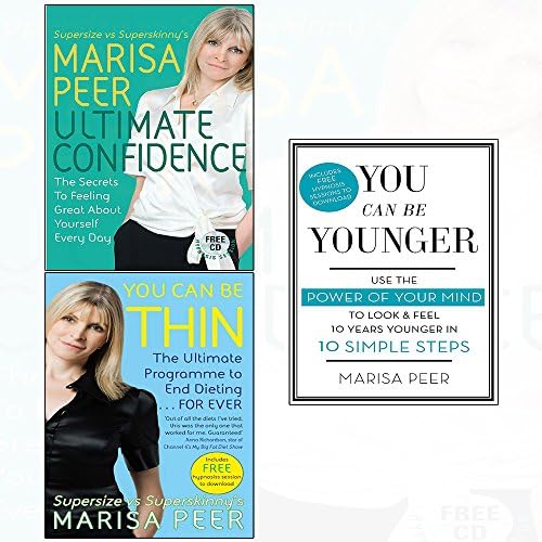 Ultimate confidence and you can be thin and you can be younger 3 books collection set
