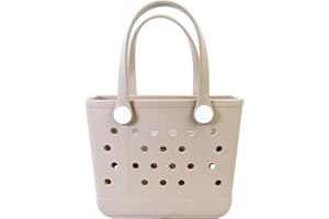 Addoklm Lightweight Extra large Rubber Beach Bag Small mini Tote Bag for Gym Waterproof medium Open Handbag for Pool Sports