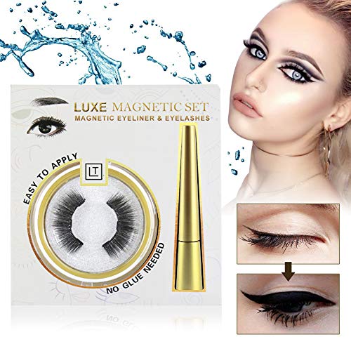Magnetic Eyeliner, Magnetic Eyeliner With Magnetic Eyelashes, Waterproof Sweatproof Magnetic Liquid Eyeliner, 3D Magnetic False Eyelashes & Tweezers, No Glue Needed Magnetic Eyeliner, Magnetic Eyeliner With Magnetic Eyelashes, Waterproof Sweatproof Magnetic Liquid Eyeliner, 3D Magnetic False Eyelashes & Tweezers, No Glue Needed