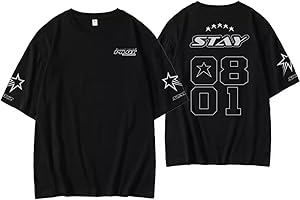 DHSPKN Stray Kids 5 Star Album Merch T Shirt Felix Jisung Hyunjin Minho Bangchan Changbin Concerts Tee Unisex Tops
