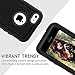 iPhone 5C Case, FOGEEK Dual layer Anti Slip 360 Full Body Cover Case PC and TPU Shockproof Protective for Apple iPhone 5C ONLY(Black)