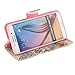 DRUnKQUEEn S6 Case, PU Leather Credit Card Holder Case Stand Feature Wallet Type Flip Folio Cover - for G920 Samsung Galaxy S6