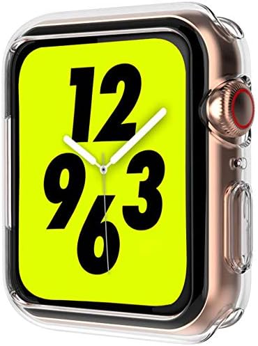 Tryney for Apple Watch Series 4 Case (44mm), Soft TPU Bumper Cover for iWatch 4 [Hollow Design][Ultra Clear] [3D Touch] [Shock Proof] All Round Screen Protective for New Apple Watch 4 (2018)