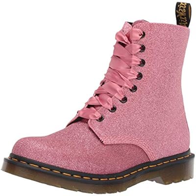 lilac pascal 8 eye glitter boots