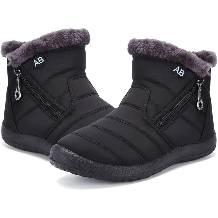 Bottes D'hiver Femme - Chaudes & Confortables, Doublure Fausse Fourrure, Semelle Antidérapante | Pour Extérieur - 9