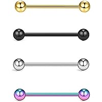 Amazon.com: BodyJewelryOnline 16G Snake Eyes Tongue Piercing Barbell (Pair)  : Clothing, Shoes & Jewelry