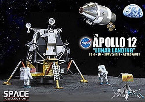 Dragon Models 1/72 Apollo 12 'Lunar Landing' CSM and Lunar Module 'Intrepid' and Surveyor 3 and Astronauts [parallel import goods]