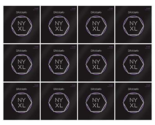 D'Addario NYXL1149 Nickel Wound Electric Guitar Strings, Medium, 11-49 12-pack