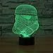 Huiyuan Lamp 3d Led for Desk Table Star War Clone Troopers Night Light 7 Color Change Lighting Lamps Gift Household Home Decoration Accessories