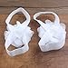 Miugle Baby Chiffon Pearl Diamond Flower Barefoot Sandals Foot Jewelry Baby Shoes