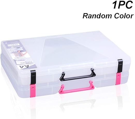 Caja de almacenamiento transparente para suministros de papelería