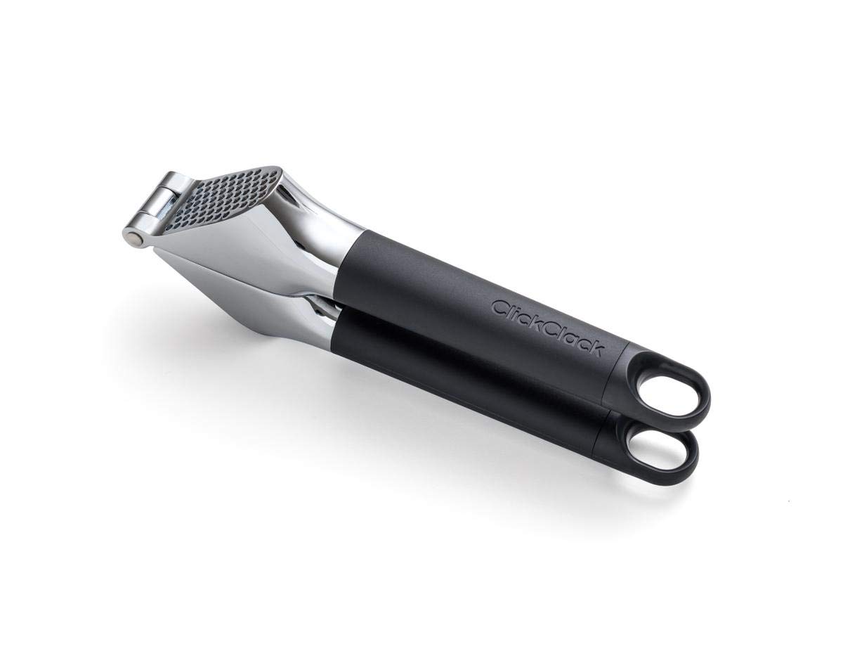ClickClack Garlic Press - Single - Garlic Mincer, Ginger Crusher