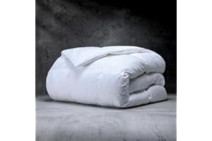 LUXOME ClimaSense Comforter w/ 37.5® Technology | Fluffy & Breathable | Thermal Regulating | Cotton Blend | King/Cal King - 108"x98"