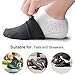 Silicone Height Increase Socks Heel Lift Insoles-Invisible Shoe Pads Gel Inserts with Free Toe Corrector