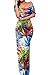 Happy Sailed Flowers Off Shoulder Ruffle Party Homecoming Maxi Dress, Large Tropical