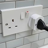 Pipestation European to UK Toothbrush Shaver Adapter Plug UK 2pin to 3pin view 4