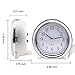 BonyTek Desk Alarm Clock, Silent Quartz Alarm Clock with Loud Mechanical Bell Bird Song Melody Alarm, Nightlight, Snooze, Silent Sweep Seconds, Luminous Hands, Battery Powered (Sliver)