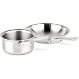 All-Clad Kitchen Helper Fry Sauce pan, 8 inch and 1 quart, Steel