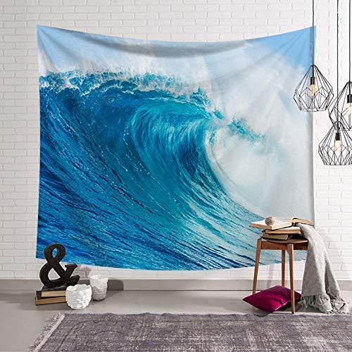 Tapestry Wall Hangings,Nordic Indian Bohemian Psychedelic Hippie Natural Beauty Of The Sea Surf Printed Fabric For Home Bedroom Hallway Living Room Decoration,150 X 200 Cm