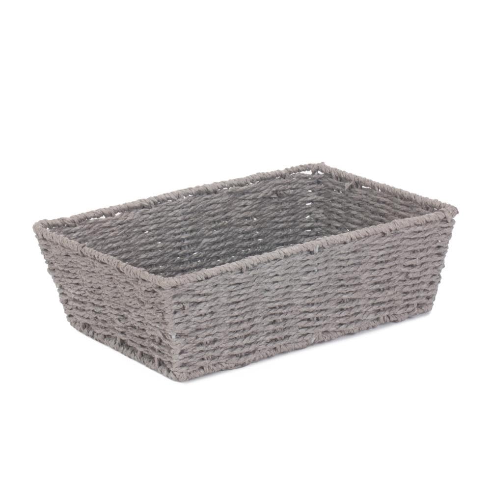 Red Hamper PT148 Medium Grey Paper Rope Serving Tray, Wicker