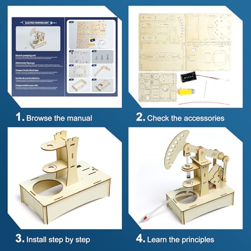 STEM Toys Age 8 9 10 11 12 13 14, Science Experiments for Kids, Science Kits for Kids, Wooden Engineering Kits, Electronics Kit for Kid, Activity Toys Gifts for 8 9 10 11 12 13 14 Year Old Boys