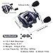 Baitcasting Fishing Reel Ultra Smooth 17 LB Carbon Fiber Drag, 6.3:1 Low Profile Casting Reel, Upgraded Stainless Gear Shaft, Streamlined Design