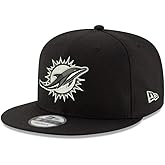 New Era NFL 9FIFTY Black White Adjustable Snapback Hat Cap One Size Fits All