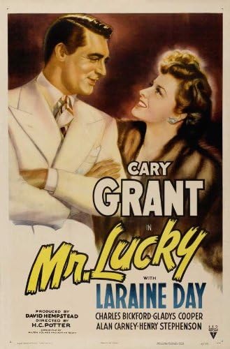Amazon.com: Movie Posters Mr. Lucky - 11 x 17: Posters & Prints
