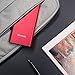 Yoobao Portable Charger 10000mAh Slim Power Bank Powerbank External Cell Phone Battery Backup Charger Battery Pack Dual Input Compatible iPhone 11 X XR Xs Max 8 7 Plus Android Samsung - Bright Red