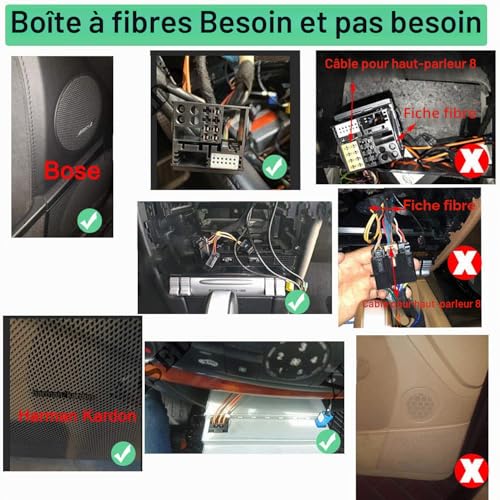 LEXXSON Fiber Optic Car Radio Decoder For Most Models Of Class ML/GL/R/SLK/CLS And 911 Boxster Cayman For Porsche Cayenne Series Harman Kardon/Bose System