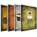 wallsthatspeak 4-Pack of 8x10in Vintage Laundry Room Wall Art Decor Prints Printed on 3/16 Inch Matboard Ready to Hang